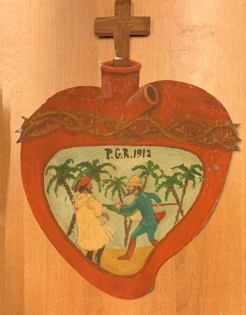 Guerra di Libia - Ex Voto in lamierino - P.G.R. Per Grazia Ricevuta 1912