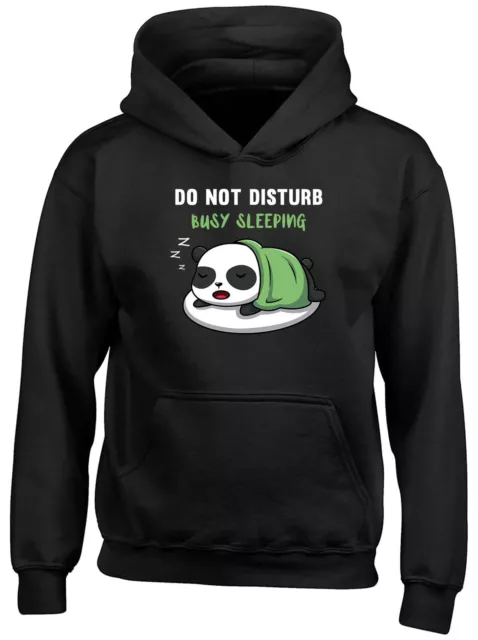 Funny Sloth Kids Hoodie Do not Disturb Busy Sleeping Boys Girls Gift Top