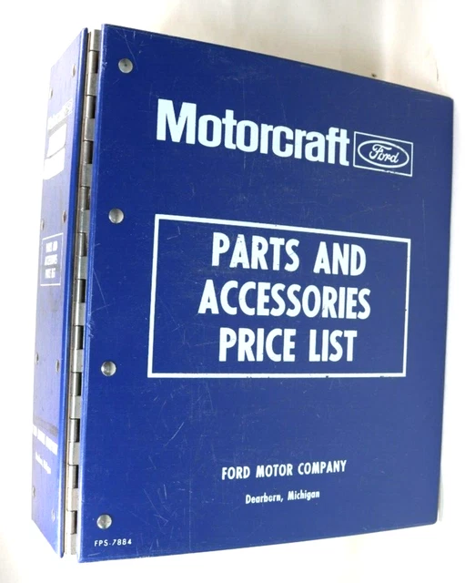 19601964 FORD MOTORCRAFT parts and accessories illustrations and text