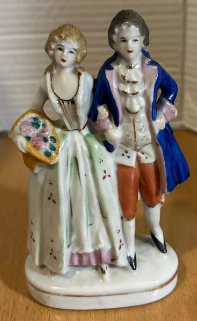 VTG 5.25” Tall Occupied Japan Man And Woman Victorian Figurine