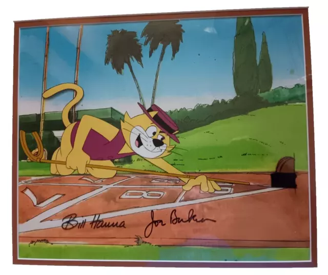 Hanna Barbera Original Production Cel Top Cat Signed by Hanna and Barbera