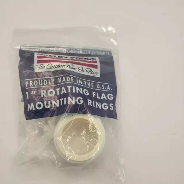 Valley Forge Flag 1" Diameter Rotating Mounting Rings 2 Packs 4Pieces  28219 New