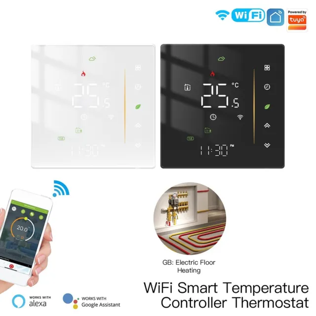 Smart Termostato Riscaldamento WiFi Smart Home Stanza 16A Riscaldamento a Pavimento Elettrico