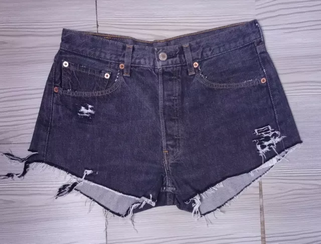 Pantalones cortos de mezclilla vintage Levis 501 grado A talla alta - W30