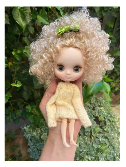 20 cm Middie Blythe Doll Nude Jointed Body Factory Afro Hair Matte Face Diy Toys