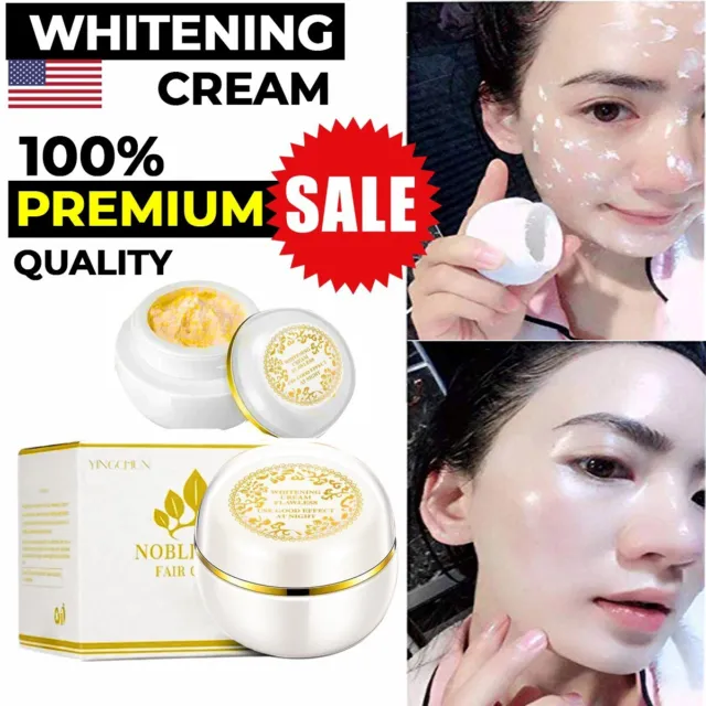 Face Whitening Cream For Dark Skin Spots Scars Snow Day Night Face White Cream✅✅