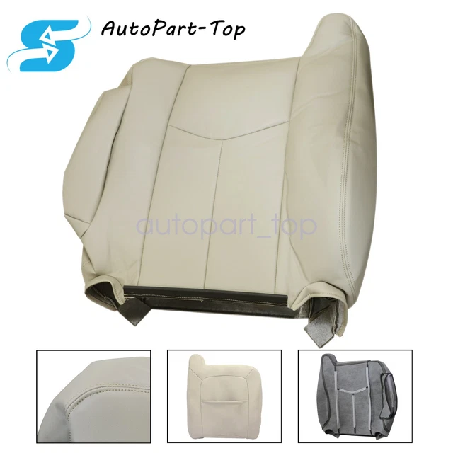 Fits Chevy Suburban Tahoe 2003-2006 Driver Top Lean Back Leather Seat Cover Tan