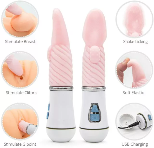 Oral Tongue Sucking Massager Powerful Multi Speed Toy Rechargeable For Women