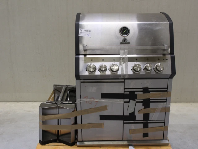 Burnhard EARL Royal Series 4-Brenner Gasgrill Grill Gas Edelstahl SIEHE FOTOS