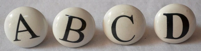 Boutons en céramique tiroir d’armoire tire la poignée tire vintage Lot de 4...