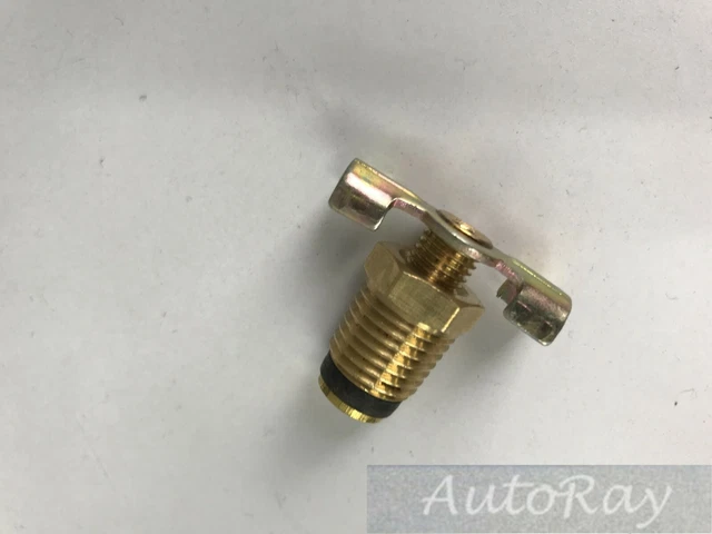 Golden Radiator 1/4" NPT Male Brass Petcock Cock Drain Plug Air Tank + O-Ring