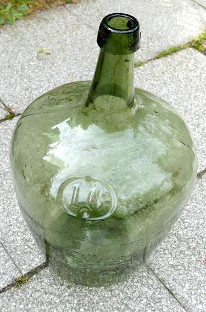 Weinballon Glas Ballon Flasche Gärballon DDR Höhe ca. 50cm