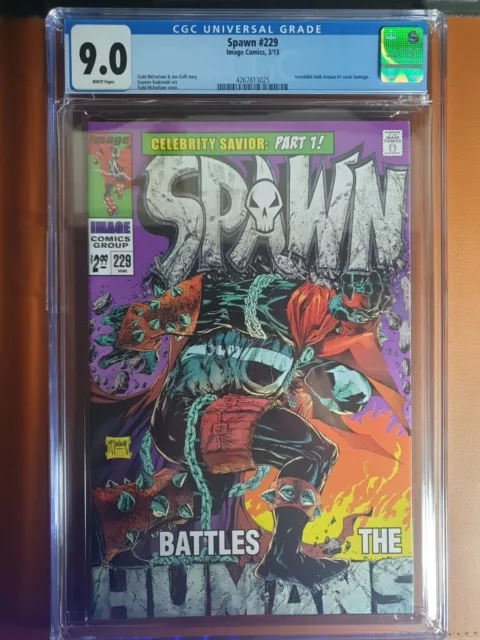 Spawn #229 CGC 9.0 Hulk Annual Homage Cover