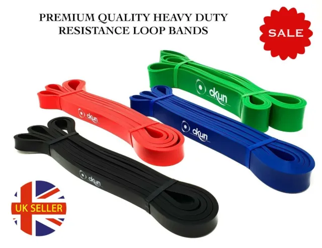 Heavy Duty Pull Up Resistance Gym Fitness Bands Set Assisted Exercise Tube Home
