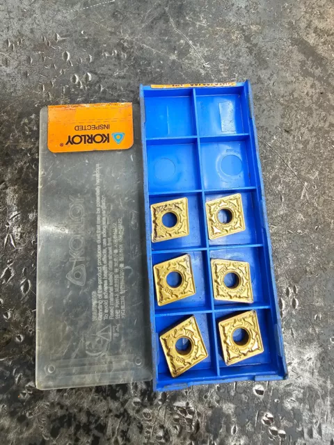 Qty 6 Korloy CNMG 432 VM CNMG120408-VM 307113 NC3220 carbide inserts