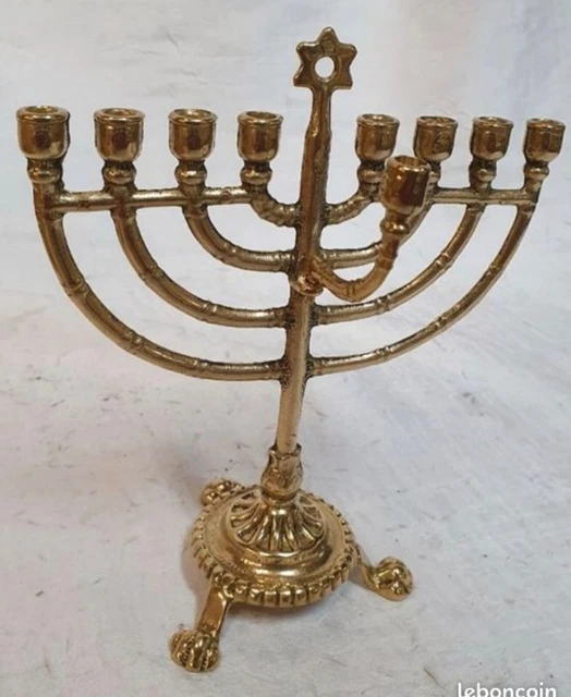 Candélabre - HOMYL - Menorah - Émaillé à la main - Cristaux - 7 branches ou 9 branches - Maison