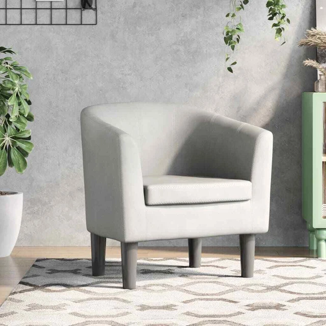 Clubsessel mit Fußhocker Sessel Cocktailsessel Loungesessel Kunstleder vidaXL
