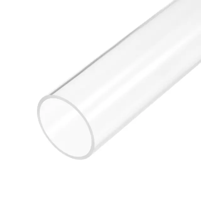 Transparent Tuyau Acrylique Rigide 61x 65mm OD x 305mm 2mm Mur Rond Tube Tuyaux