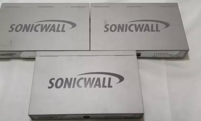 Lot of 3 SonicWall TZ 215 Firewall Network Security Appliance w/AC Adapter
