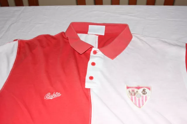 Camiseta De Futbol Antigua Del Sevilla Fc De Marca Bukta Talla Xl Muy Cotizada 2