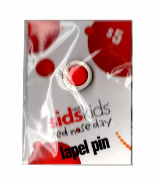 Sids and Kids Red Nose Day Lapel Pin Small Pin as Pictured 15mm