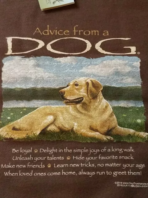 Advice From A Dog Sweatshirt  Size Large 50/50 Cotton/Poly