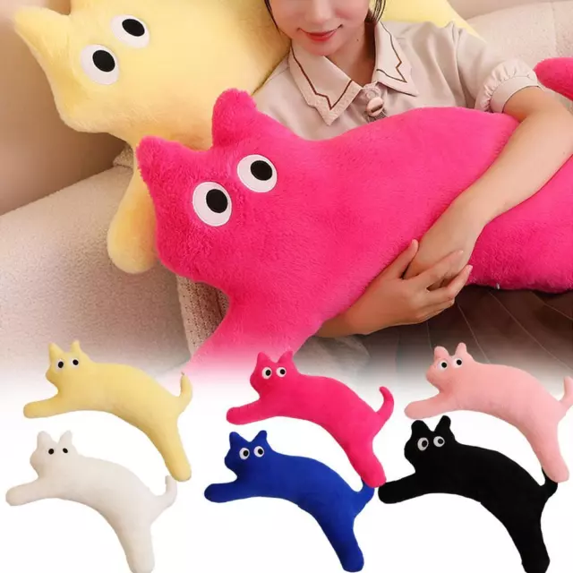 Cute Soft Cat Pillow Stuffed Plush Toys Cartoon Funny Doll EW✨C N Style R1P5