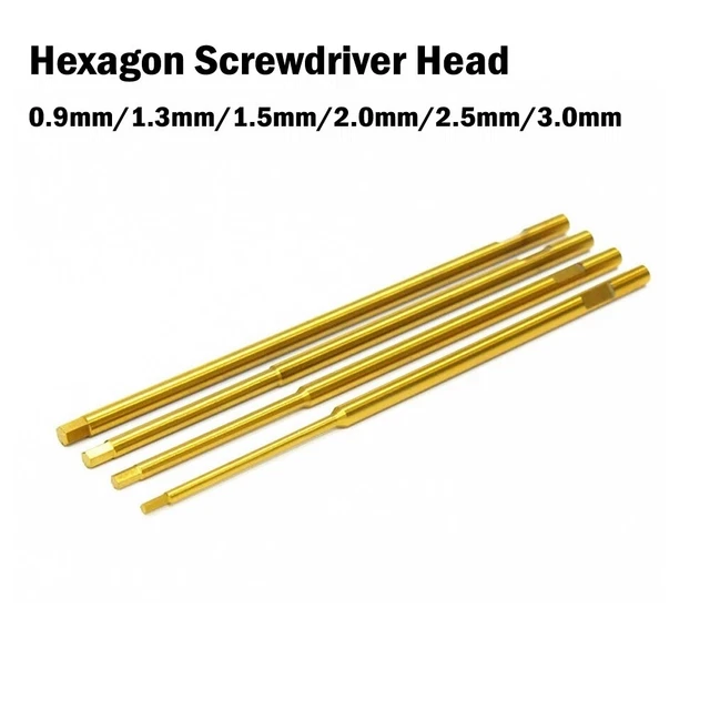 Cacciavite HSS Hexagon testa per modelli RC - strumento fai-da-te di precisione 09-30 mm taglia