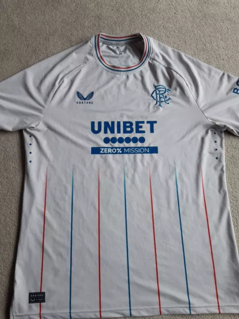 Glasgow Rangers football XL Castore Official away Pro shirt top 23/24