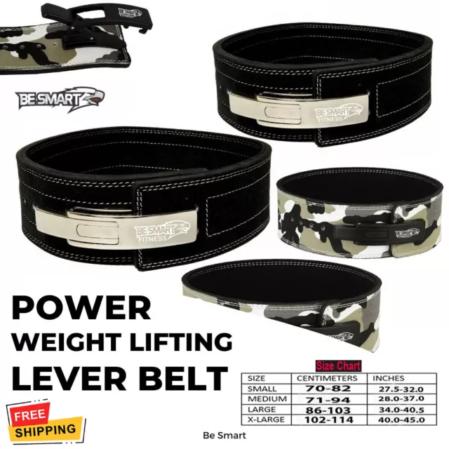 Genuine leather weight lifting Power belt Fitness GYM training 10mm Power Belt