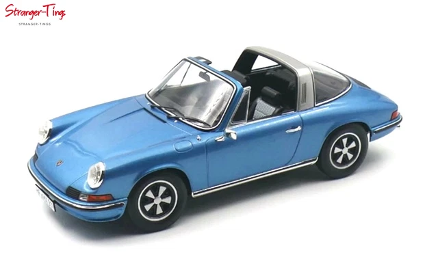 Miniature Porsche 911 S 1973 Bleu Métallisé - Norev 1:18 - Neuf