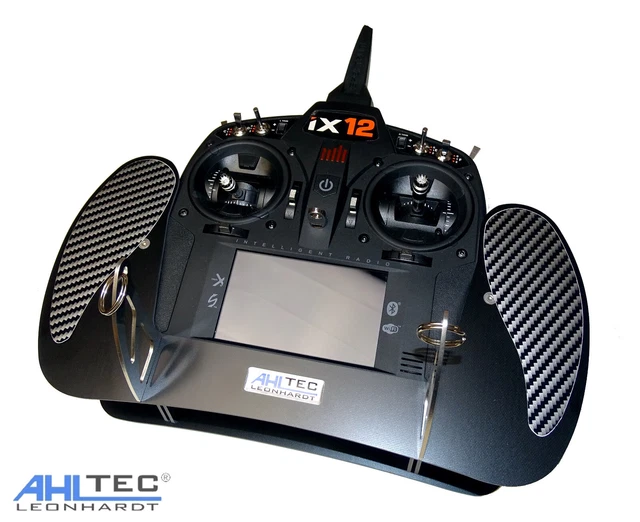 AHLTEC Senderpult Spektrum DX6 (V2, G2, G3) & DX7 & DX8 G2 BLACK Mit Standard Senderpultbügel, Ohne Handauflagen