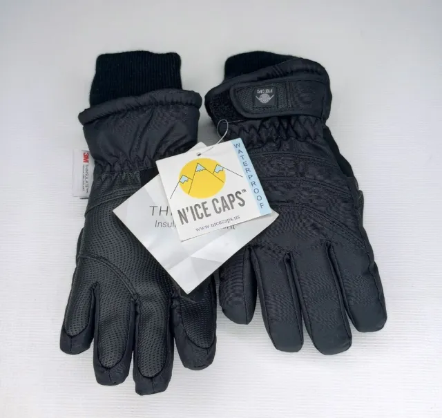 N'ice Caps Waterproof Thinsulate Ski Snow Winter Gloves Boys Child SzS/M NWT