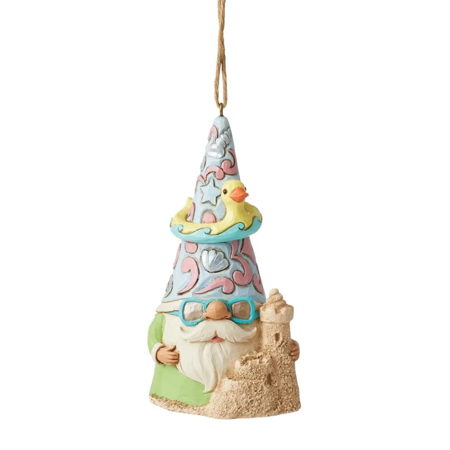 Coastal Gnome Sandcastle Ornament