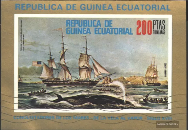 Equatorial-Guinea block249 (complete issue) with Wellenstempel used