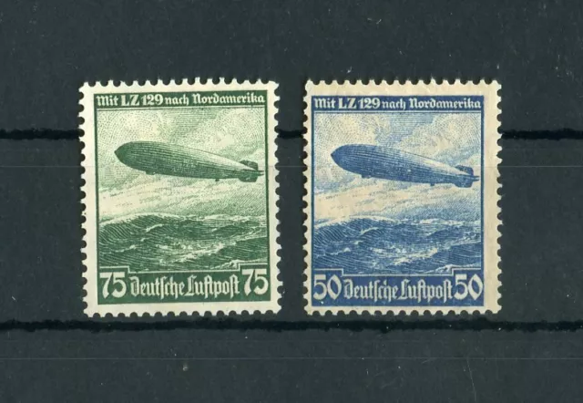 DR Nr.606-607 (*) OHNE GUMMI ZEPPELIN HINDENBURG ME 50,-++ !!! (141553)