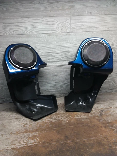2013 13 Harley Davidson Road Glide Touring Crash Bar Speaker Fairing Set Knee