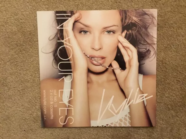 Kylie Minogue  In Your Eyes 2001 UK Promo Display Flat POSTER Single RARE