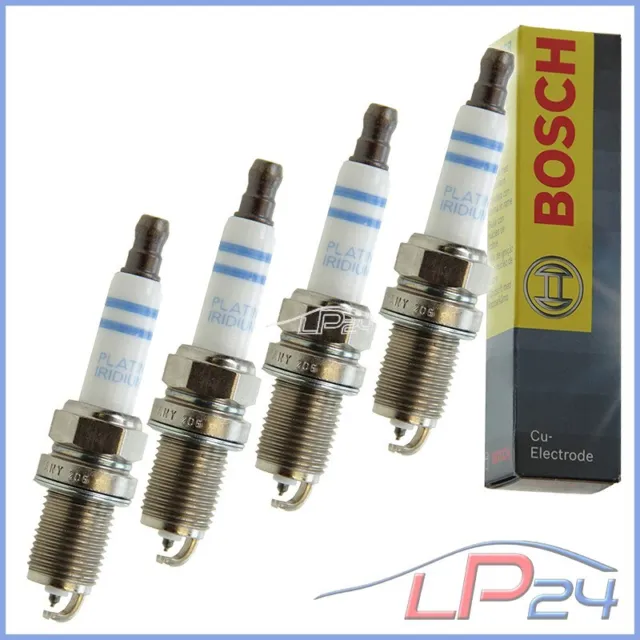 4x BOSCH BOUGIE D'ALLUMAGE DOUBLE PLATINE POUR AUDI R8 +SPYDER 4.2 07-15