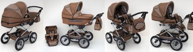 Fanari Carrozzina Baby Fashion 3in1 Navicella+Passeggino+Sedile per Auto 2