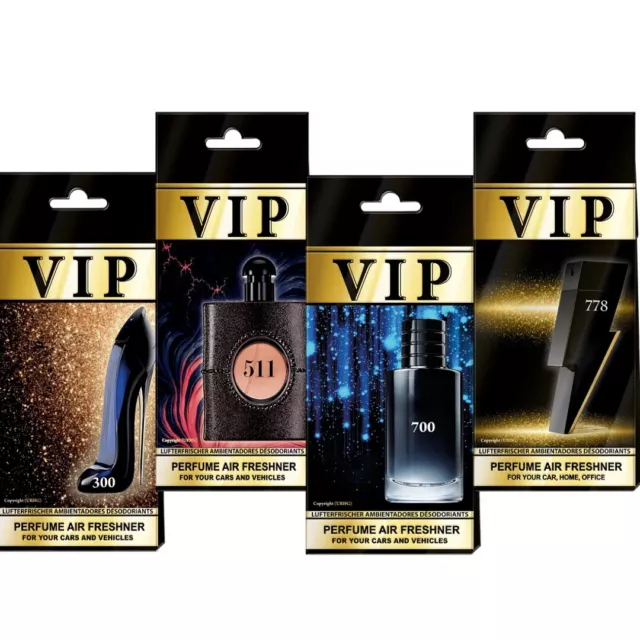 4 x Caribi VIP Car Air Freshener Perfume Fragrance