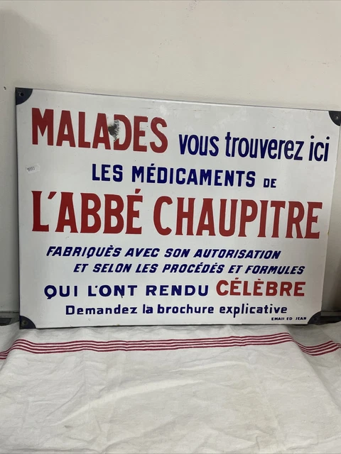 Plaques De Porte Anciennes émaillées - Cuisine Et Chambre - Tôle Vintage