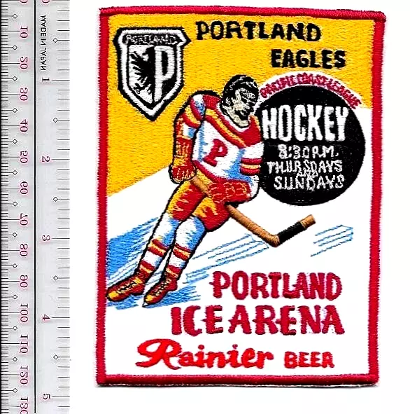 Beer Hockey Portland Eagles & Rainier Beer Pacific Coast League 1945-46 Promo