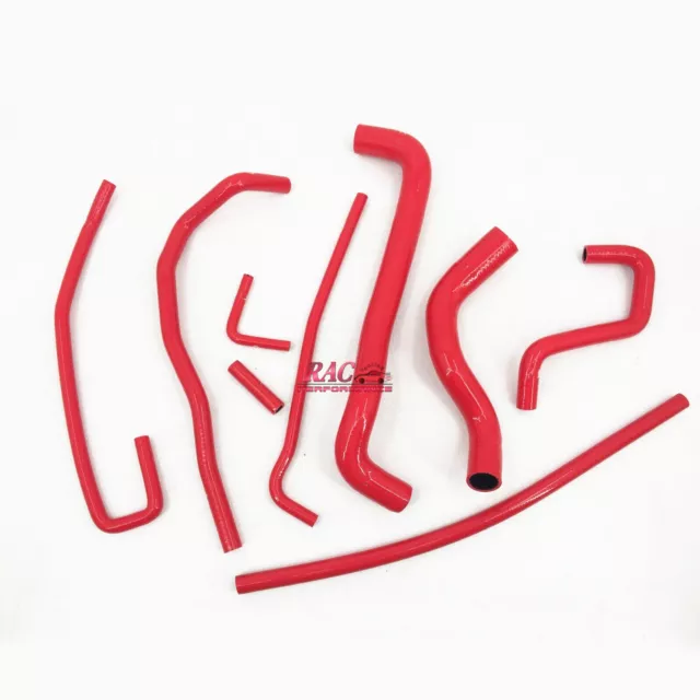 Red Silicone Radiator & Heater Hose Kit for Chevy Corvette 5.7L LT1 1992-1994 93
