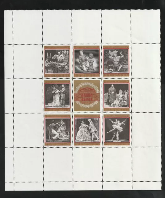 Briefmarken Österr. Kleinbg. 100 Jahre Wiener Staatsoper 1969, Michel 1294-1301