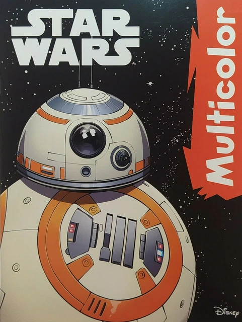 Malbuch Star Wars Multicolor Krieg Sterne Mandala DIN A4 mit 16 farbigen Bildern