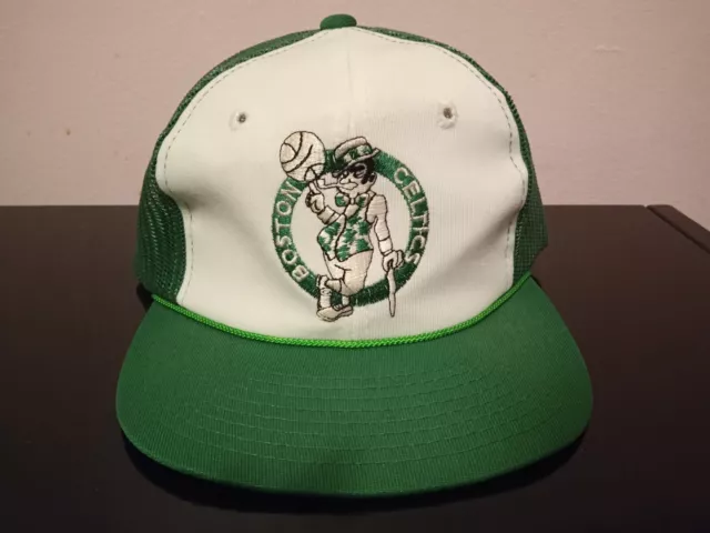 Vintage Boston Celtics NBA Twins Supercap Snapback Mesh Trucker Hat Cap  Bird Vtg