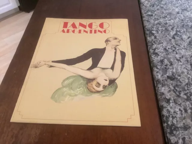 TANGO ARGENTINO vintage souvenir program…early 2000s