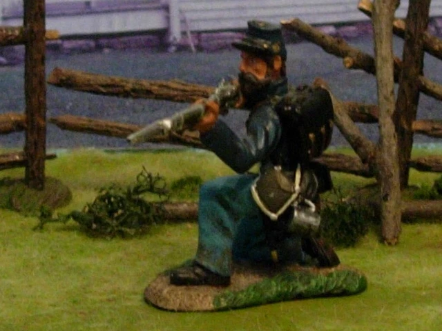 ACW Civil war Conte Union 5th Corp Irish firing Soldier fit Britains K/C ACW Civil war Conte Union 5th Corp Irish firing Soldier fit Britains K/C
