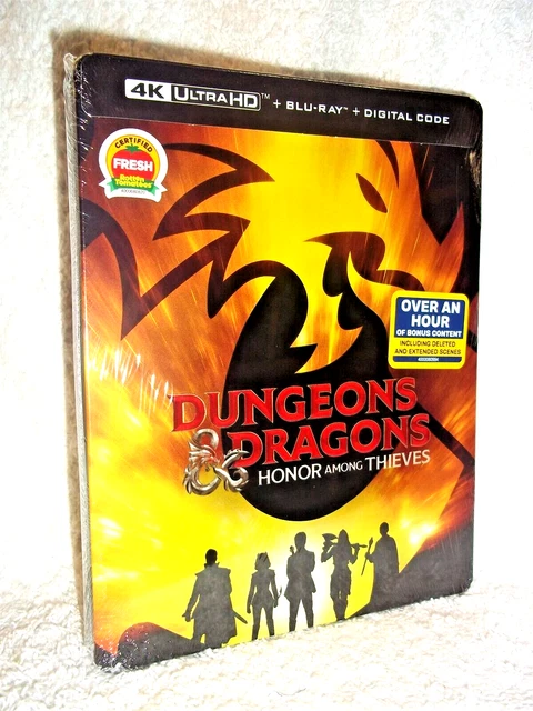 DUNGEONS & DRAGONS Honor Among Thieves STEELBOOK (4K/Blu-ray, 2023) NEW